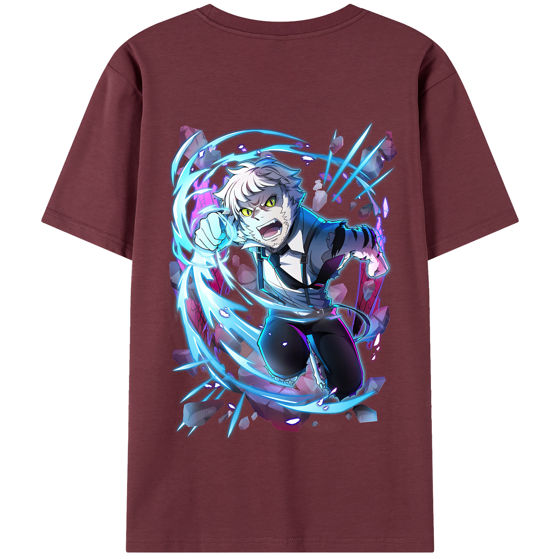 （画像用） 文豪ストレイドッグス Bungo Stray Dogs 綿100％半袖Tシャツ（背面プリント）
